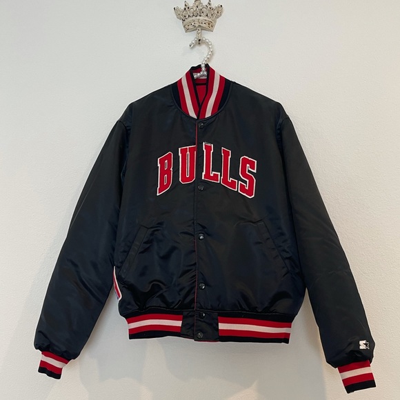 REVERSIBLE NBA Chicago Bulls vintage Starter coat - Picture 8 of 16